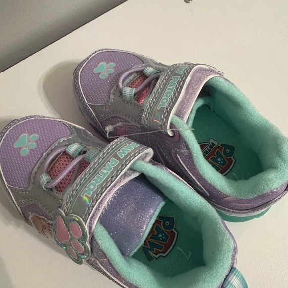 Kids Paw Patrol Light-Up Purple Sneakers - Picture 2 of 3